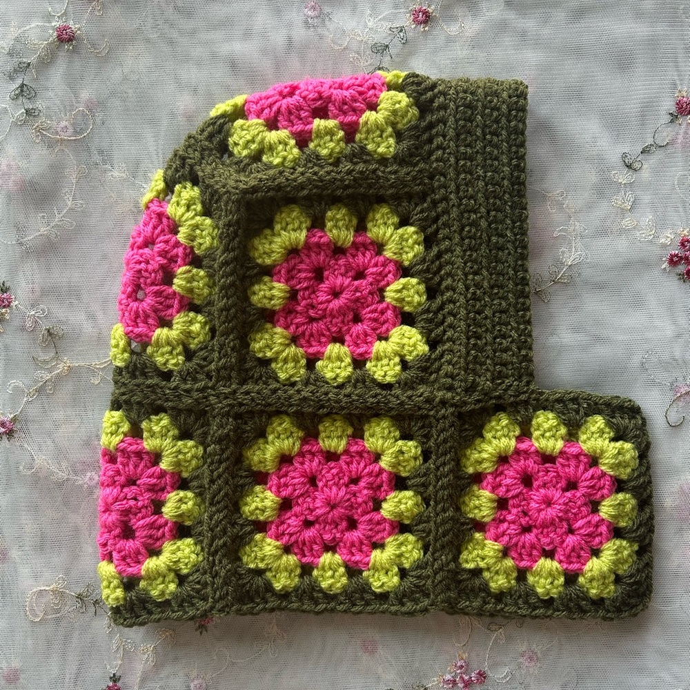 Granny Square Crochet Balaclava
